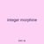 integer morphine