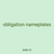 obligation nameplates