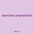 exercises prepositions