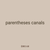 parentheses canals