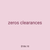zeros clearances
