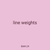 line weights