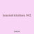 bracket kiloliters 942