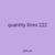 quantity litres 222