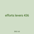 efforts levers 436