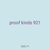 proof kinds 921