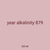 year alkalinity 879