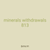 minerals withdrawals 813