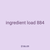 ingredient load 884