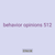 behavior opinions 512