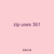 zip uses 361