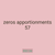 zeros apportionments 57