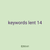 keywords lent 14