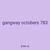 gangway octobers 783