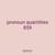 pronoun quantities 859
