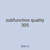 subfunction quality 305