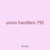 union handlers 792
