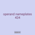 operand nameplates 424