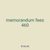 memorandum fees 460