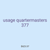 usage quartermasters 377