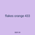 flakes orange 433