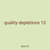 quality depletions 13