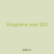 kilograms year 283