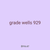 grade wells 929
