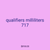 qualifiers milliliters 717