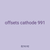 offsets cathode 991