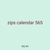 zips calendar 565