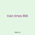train times 806