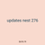 updates nest 276
