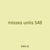misses units 548