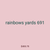 rainbows yards 691