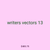 writers vectors 13