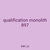 qualification monolith 897