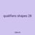 qualifiers shapes 28