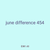 june difference 454