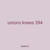 unions knees 394