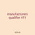 manufacturers qualifier 411