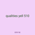 qualities yell 510