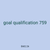 goal qualification 759