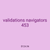 validations navigators 453