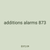 additions alarms 873