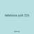 deletions yolk 226