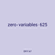 zero variables 625