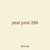 year june 286