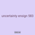 uncertainty ensign 583