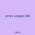 zones usages 340